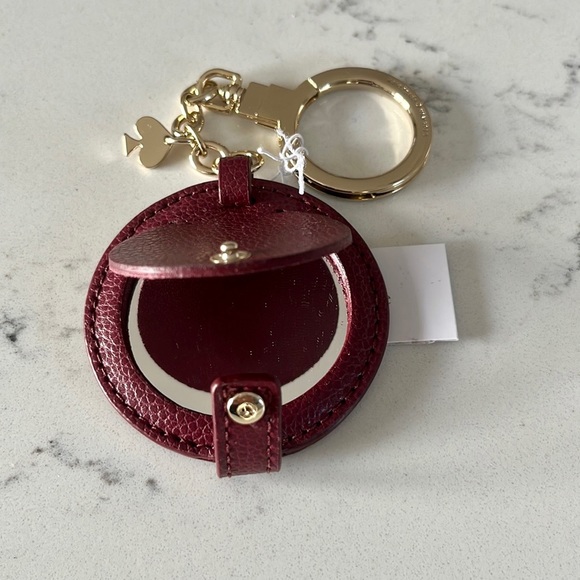 Kate SpadeCircle Mirror Leather Bagcharm/keychain - Picture 8 of 14